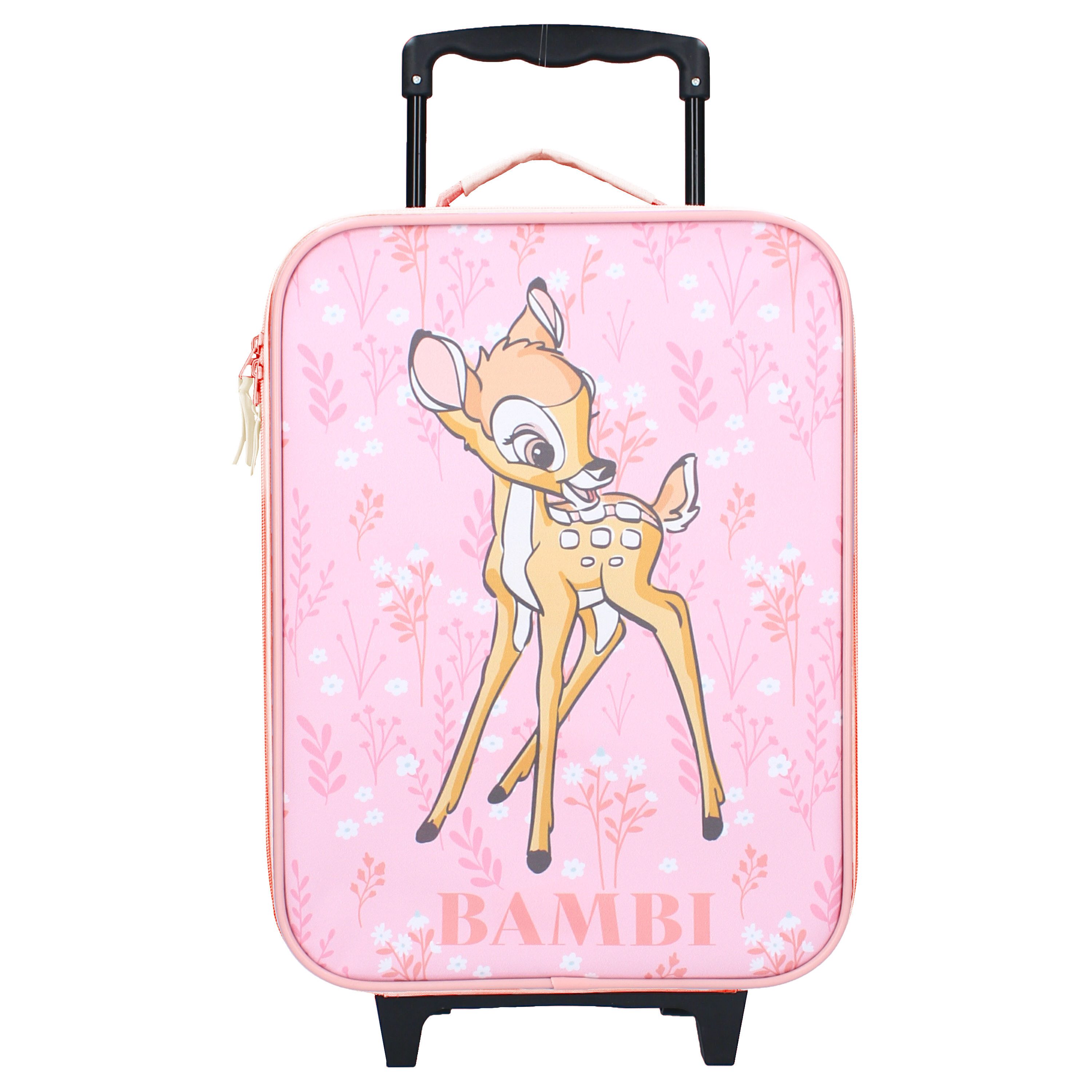 Disney Bambi Trolley Disney Bambi Kinder 2tlg Set Trolley Kinderkoffer plus Trinkflasche, 2 Rollen