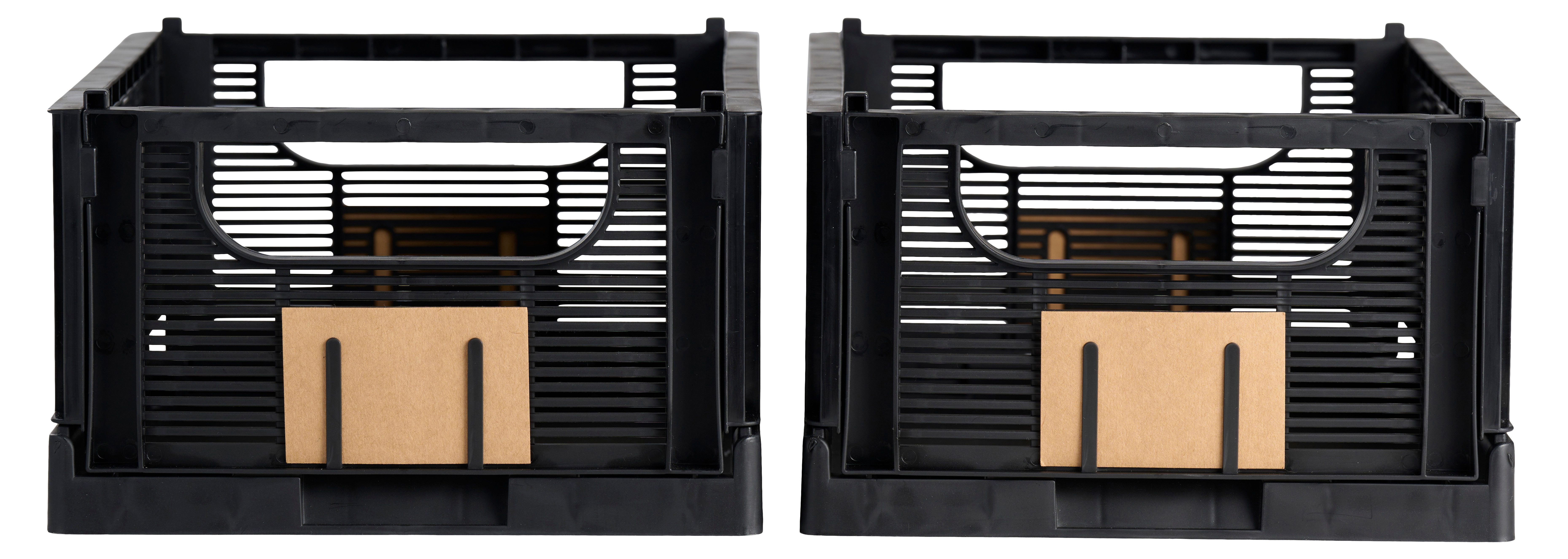 Schou Allzweckkiste Klappkiste 2tlg. schwarz DAY