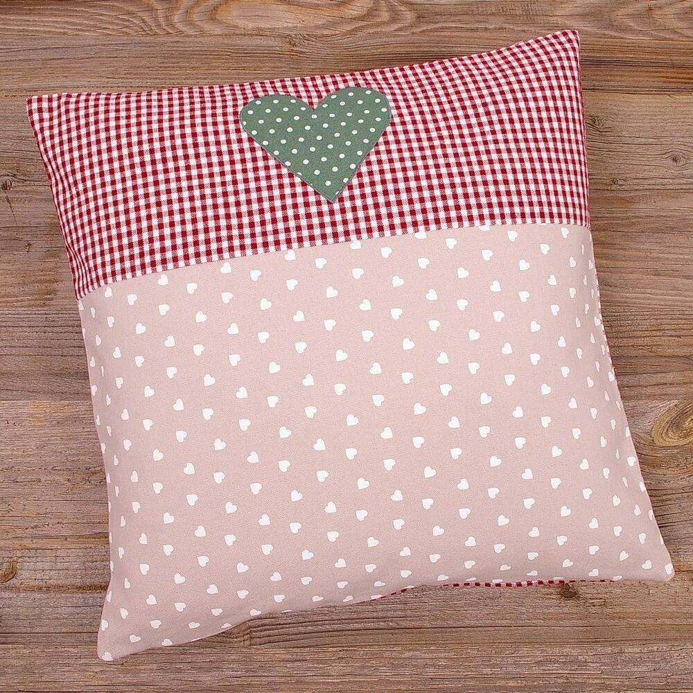 matches21 HOME & HOBBY Kissenbezüge Kissen-Bezug 40x40 cm Landhaus-Stil Her günstig online kaufen