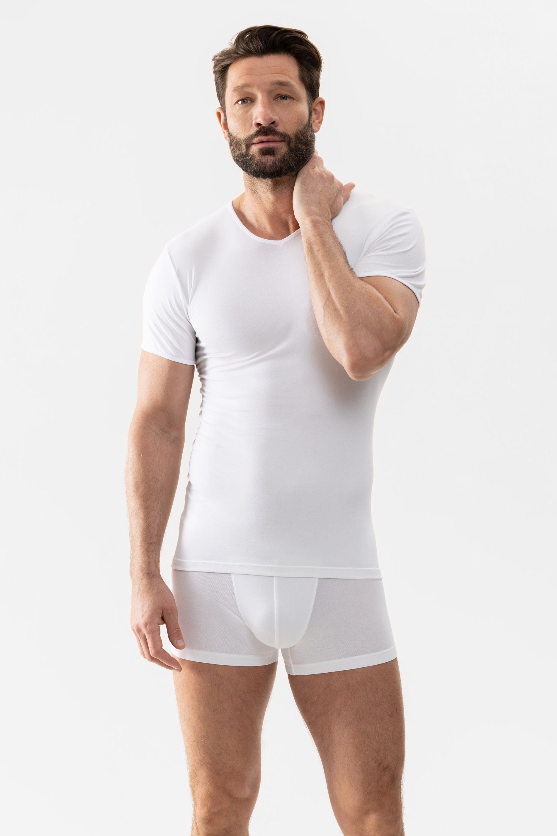 Mey Unterziehshirt Herren Serie Software Uni (1-St) Modal-Mix, V-Neck, Kurz günstig online kaufen