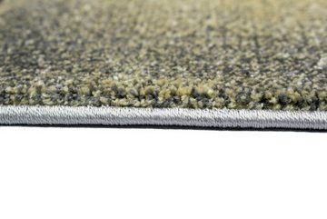 Teppich Teppich modern Teppich Wohnzimmer Teppich Kurzflor in pastell gelb grau, Teppich-Traum, rechteckig, Höhe: 13 mm