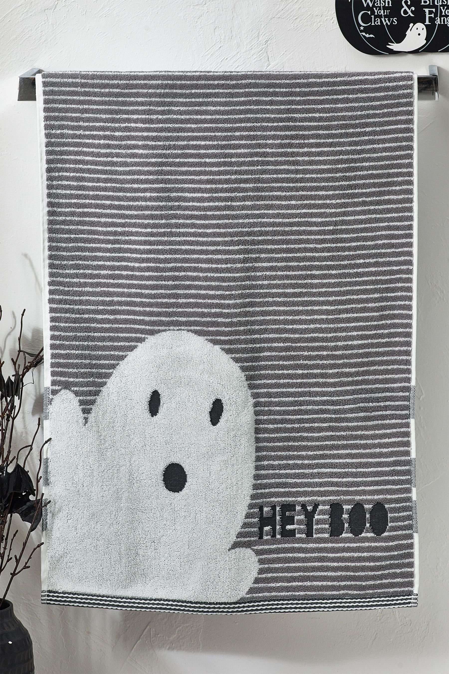 Next Handtuch Halloween-Handtuch mit Geister-Design, (1-St)