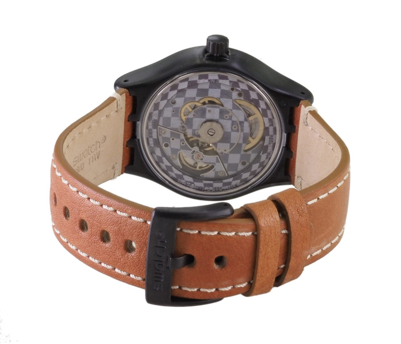 Swatch Automatikuhr Swatch Herren Automatik Uhr YIB402 SISTEM THOUGHT X14, (nachtleuchtend)
