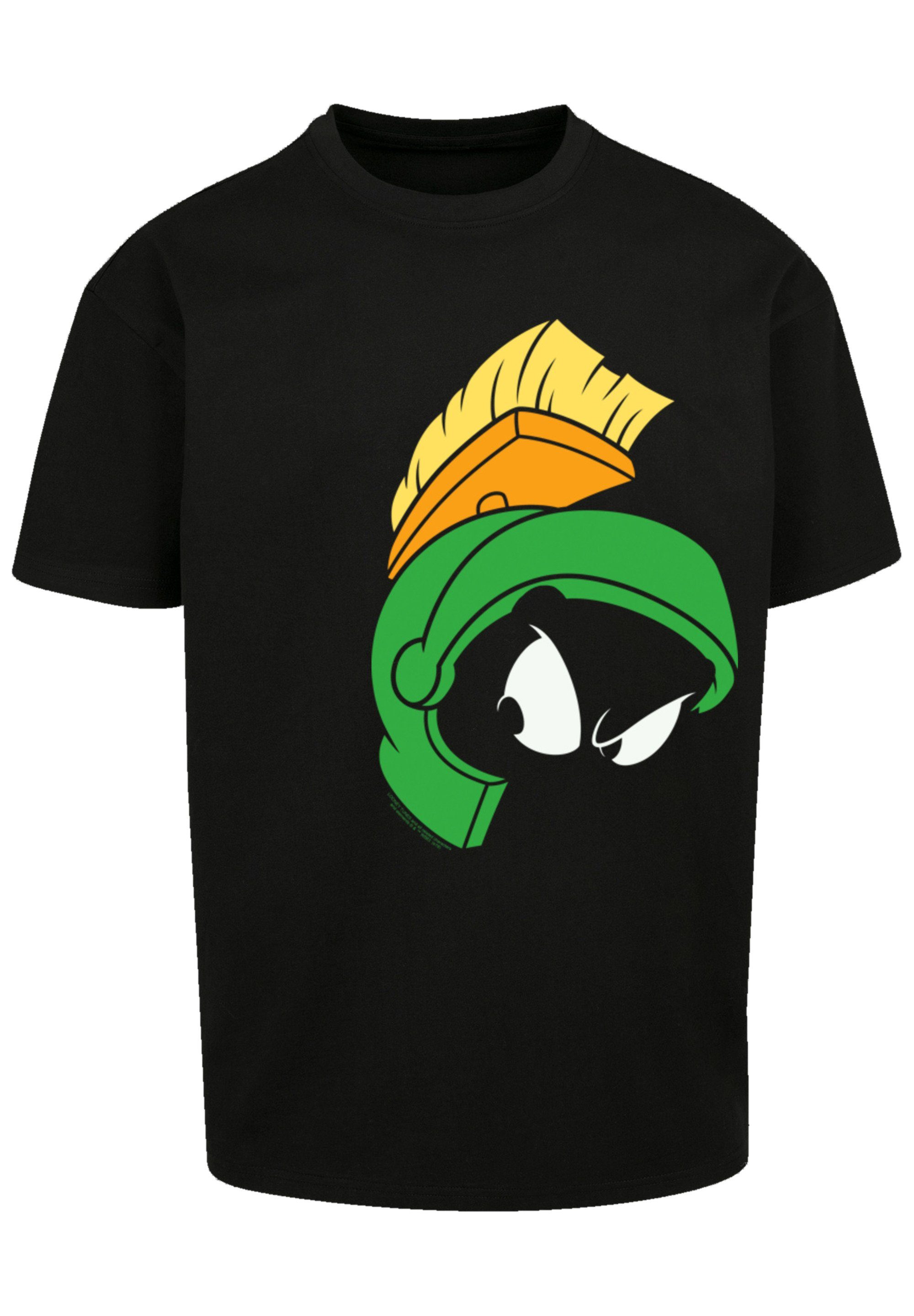 F4NT4STIC Kurzarmshirt Herren Marvin The Martian Face with Heavy Oversize Tee (1-tlg)