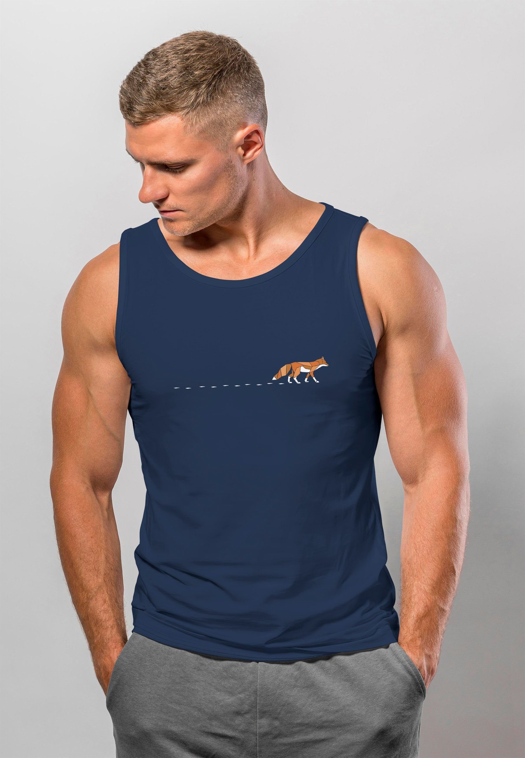Neverless Tanktop Herren Tank-Top Fuchs Fox günstig online kaufen