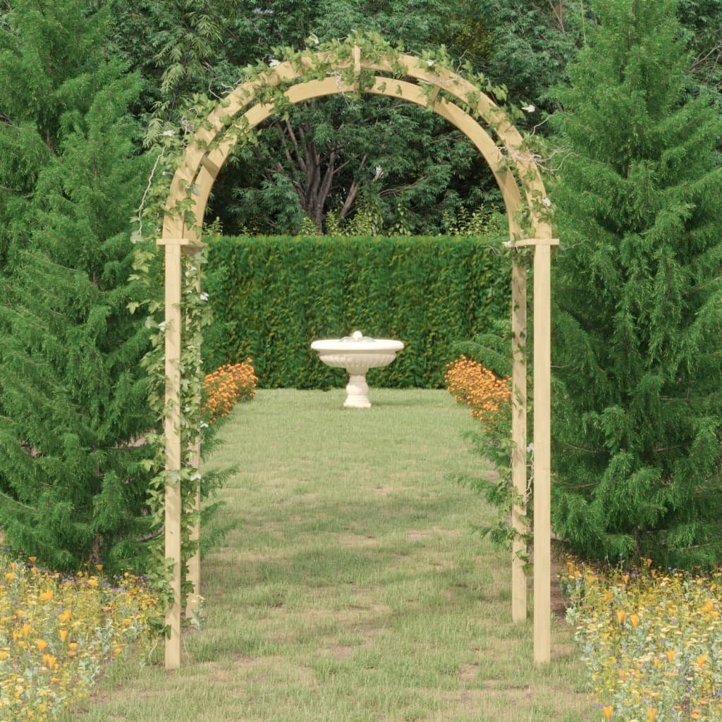 furnicato Rosenbogen Gartenbogen aus massivem Kiefernholz grün imprägniert 141x97x243 cm, 1 St.