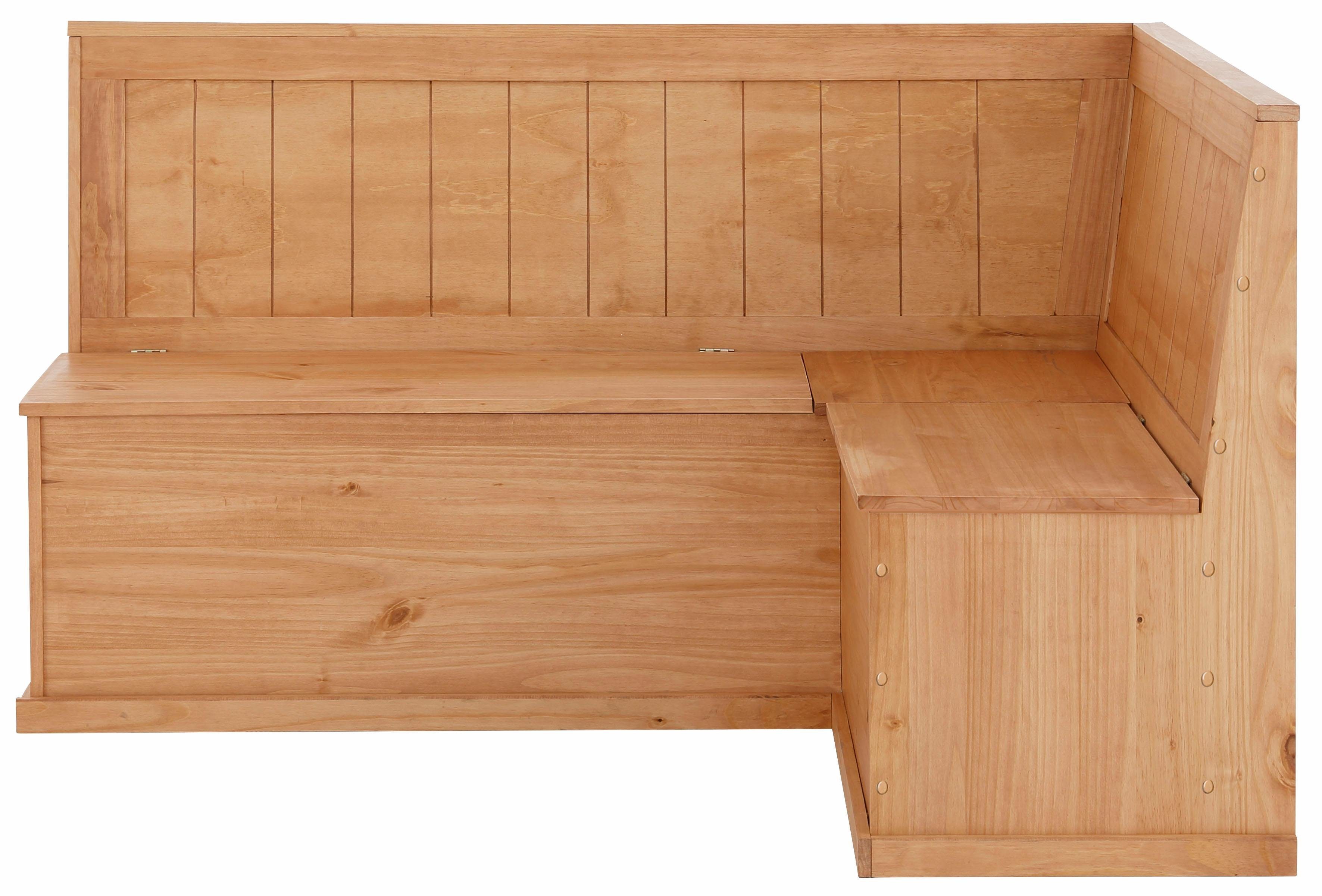 Home affaire Eckbank Sara, TOPSELLER! (Eckbank, OTTOs Choice), aus massiver Kiefer in 2 Größen, Stauraummöglichkeiten