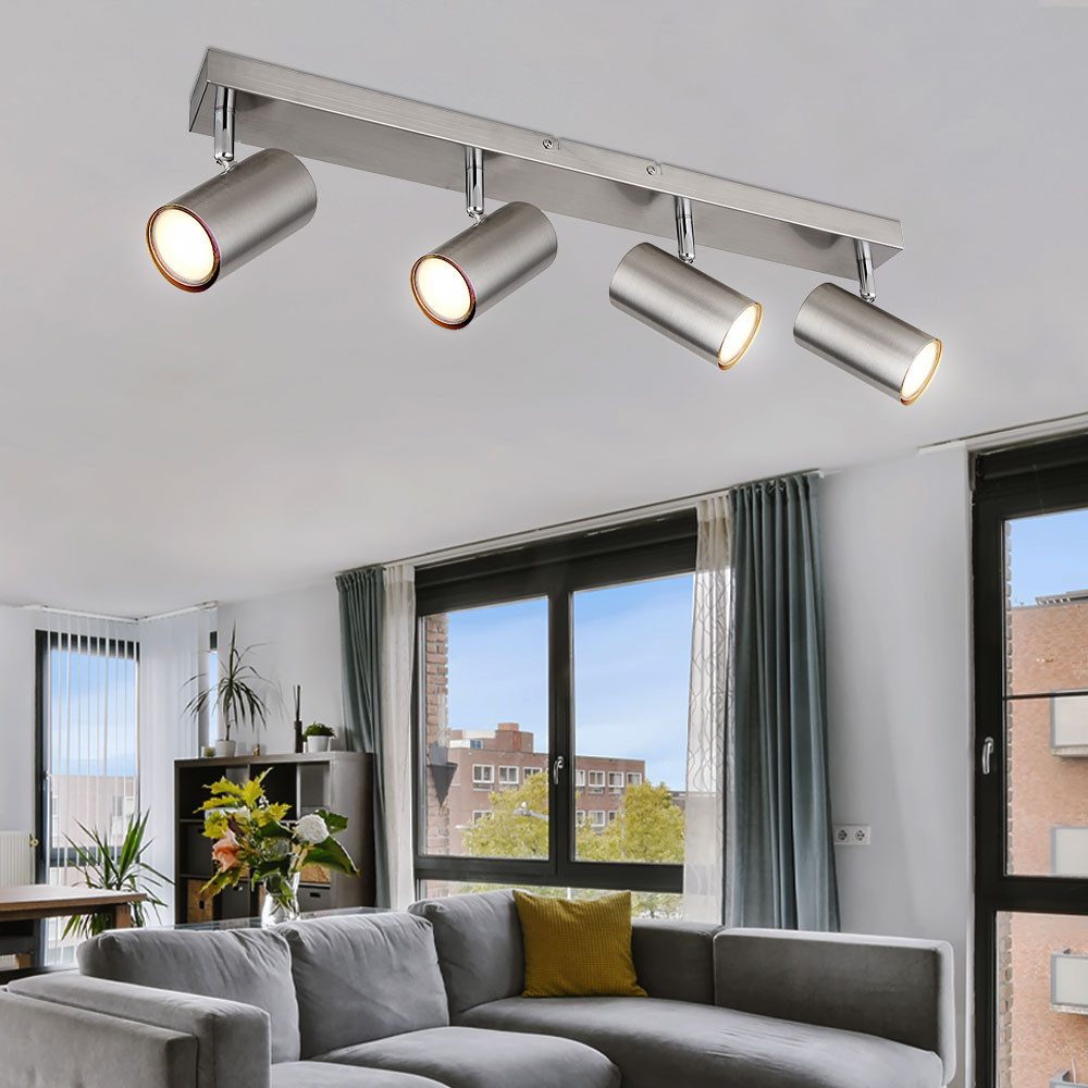 GLOBO LIGHTING Deckenspot, Leuchtmittel nicht inklusive, Deckenstrahler 4 F günstig online kaufen