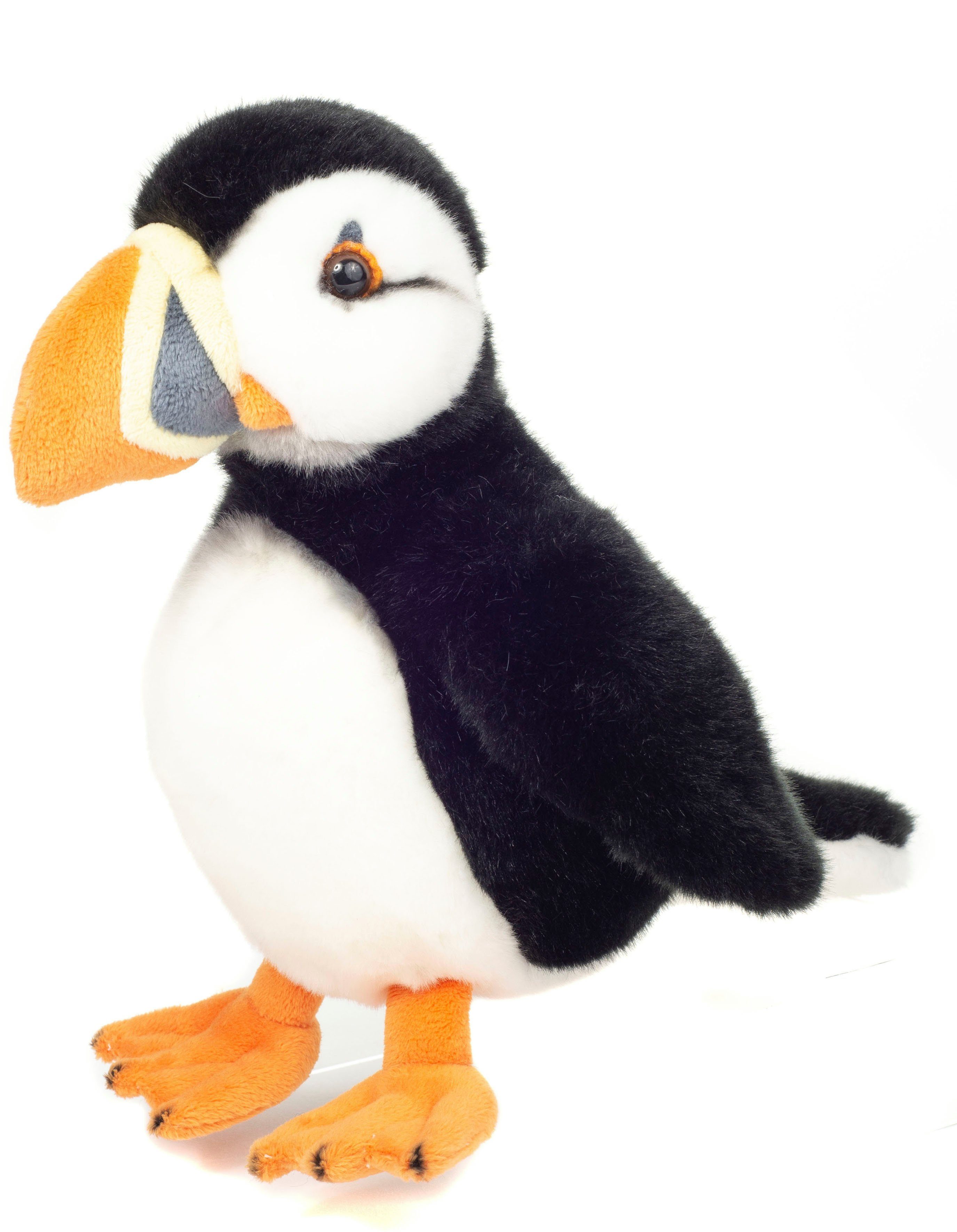 Teddy Hermann® Kuscheltier Papageientaucher 23 cm, schwarz, zum Teil aus recyceltem Material