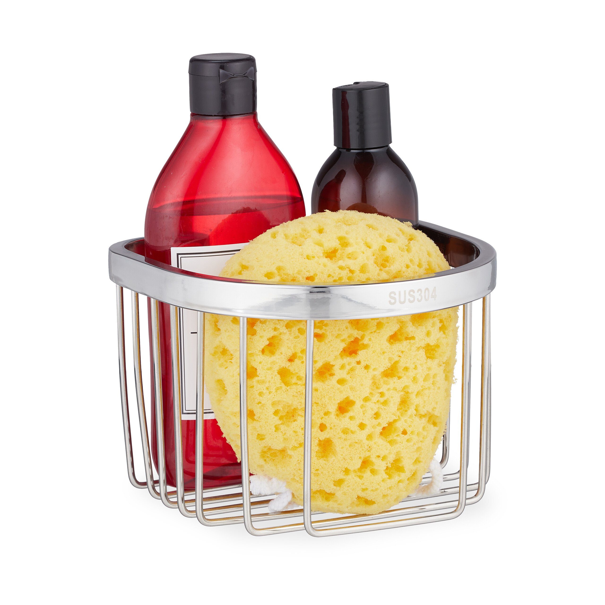 relaxdays Duschregal Duschablage aus Edelstahl