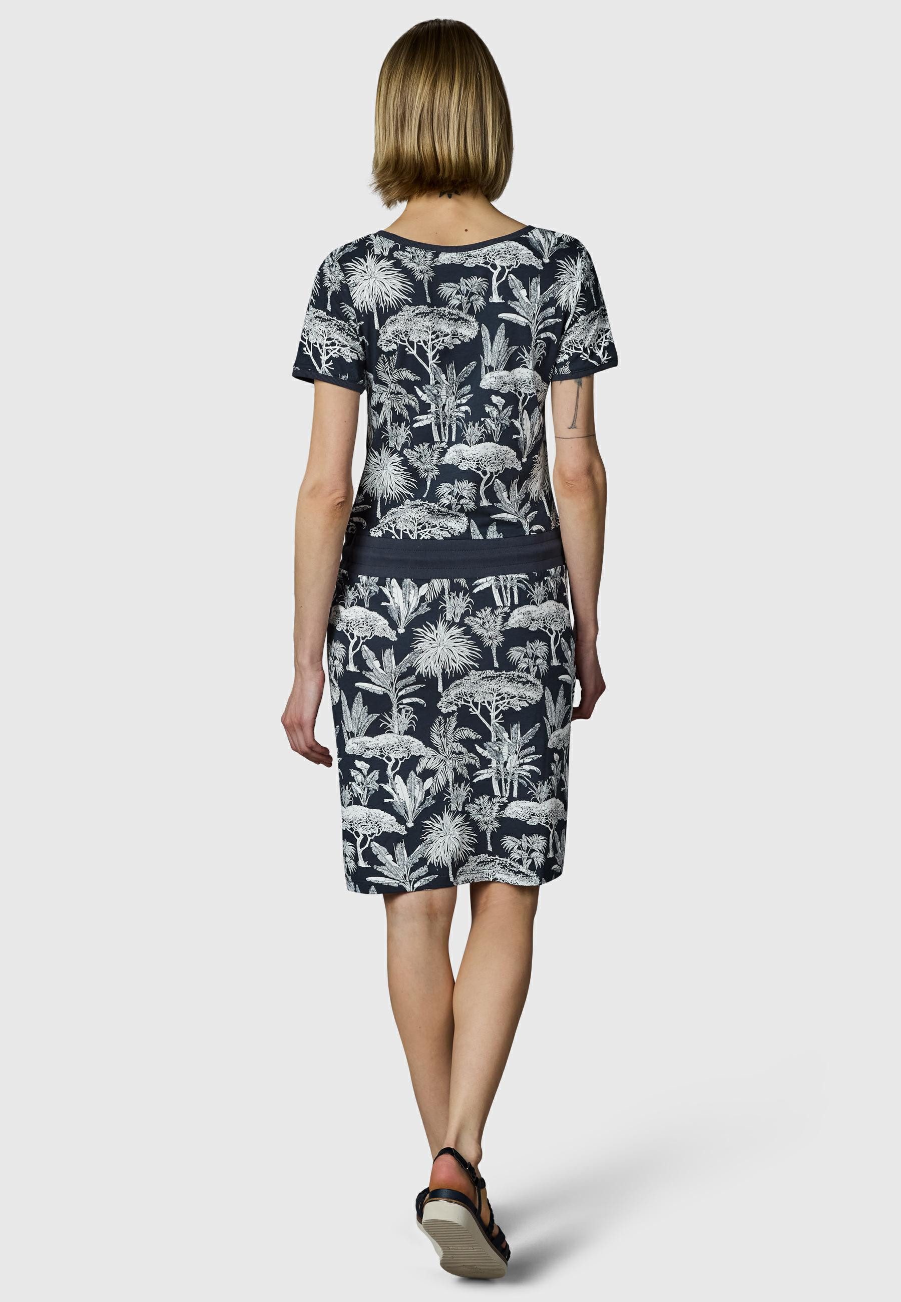 Ragwear Sommerkleid Baomi Tropic YOUMODO Gemustertes Kurzarm Kleid für Damen
