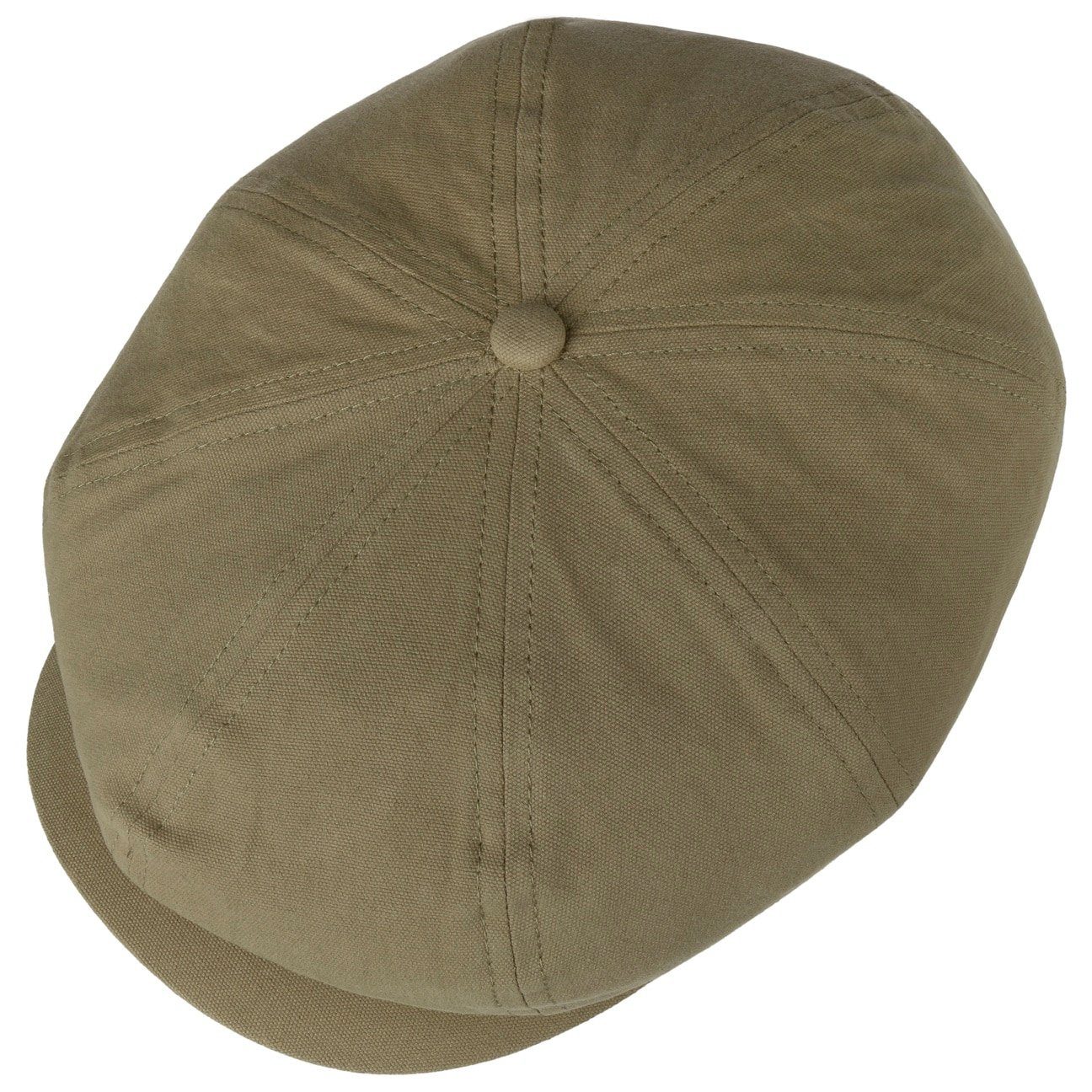 Flat Cap (1-St) oliv mit Lipodo Schirmmütze Schirm