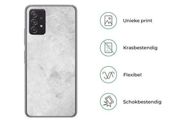 MuchoWow Handyhülle Marmor - Textur - Grau - Marmoroptik, Phone Case, Handyhülle Samsung Galaxy A53, Silikon, Schutzhülle