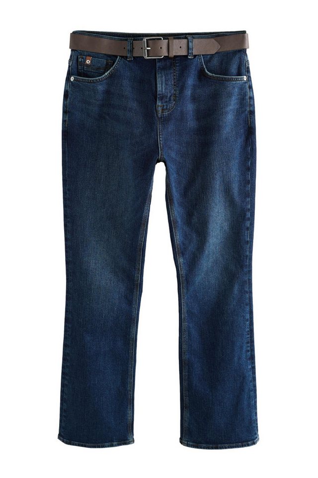 Next Bootcut-Jeans Signature Bootcut-Jeans mit Gürtel (2-tlg)