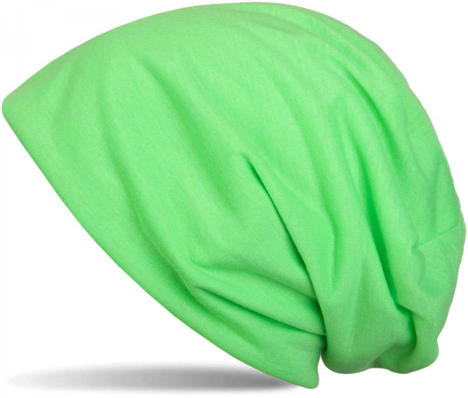 Uni styleBREAKER Beanie Beanie Neongrün (1-St) Mütze Slouch