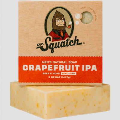 UE Stock Feste Duschseife Dr. Squatch - Grapefruit Ipa Herren natürliche Seife 141,7 g, Mit dem Besten, was die Natur zu bieten hat.