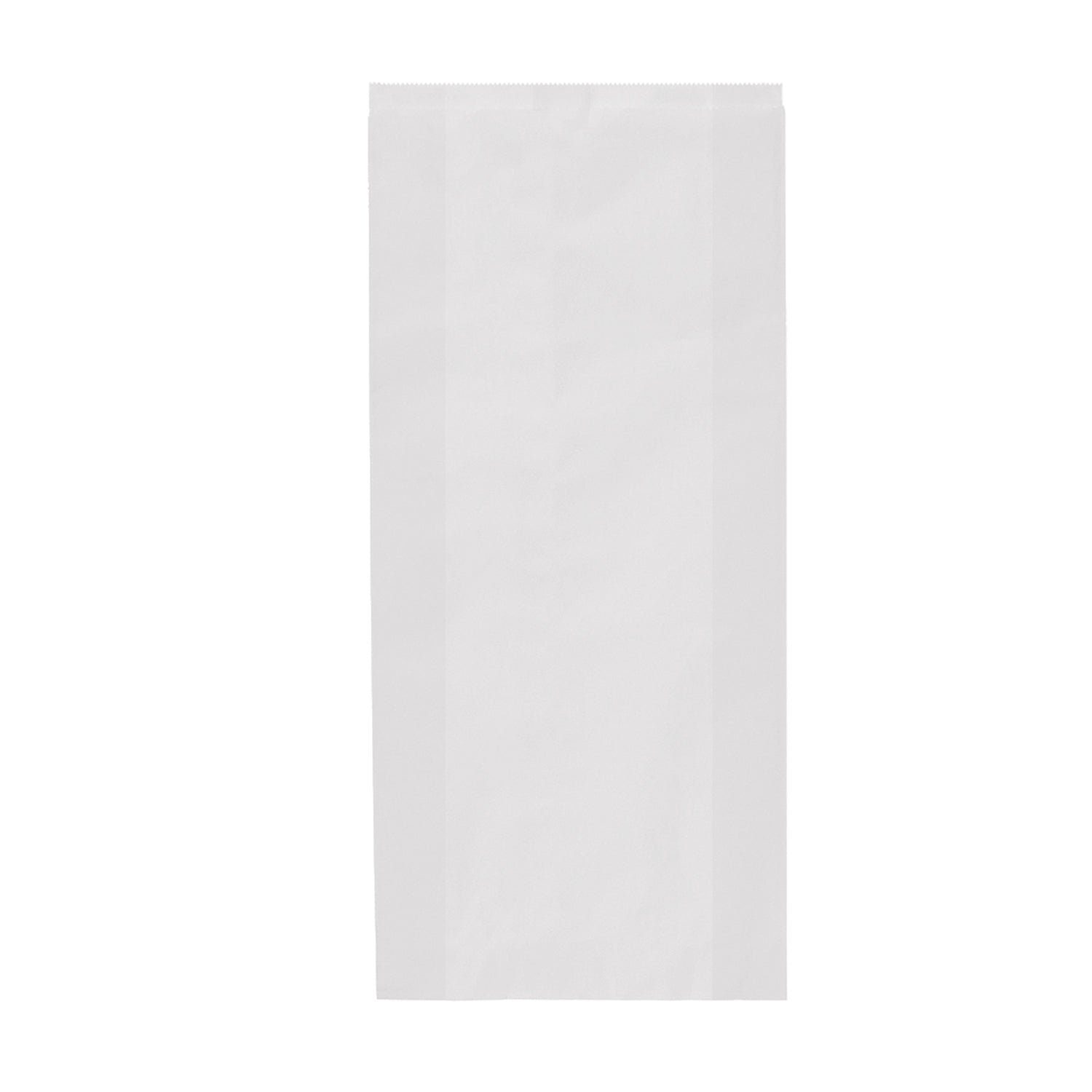 wisefood Einkaufsbeutel Papier Bäckertüte - weiß 20 x 7 x 42 cm
