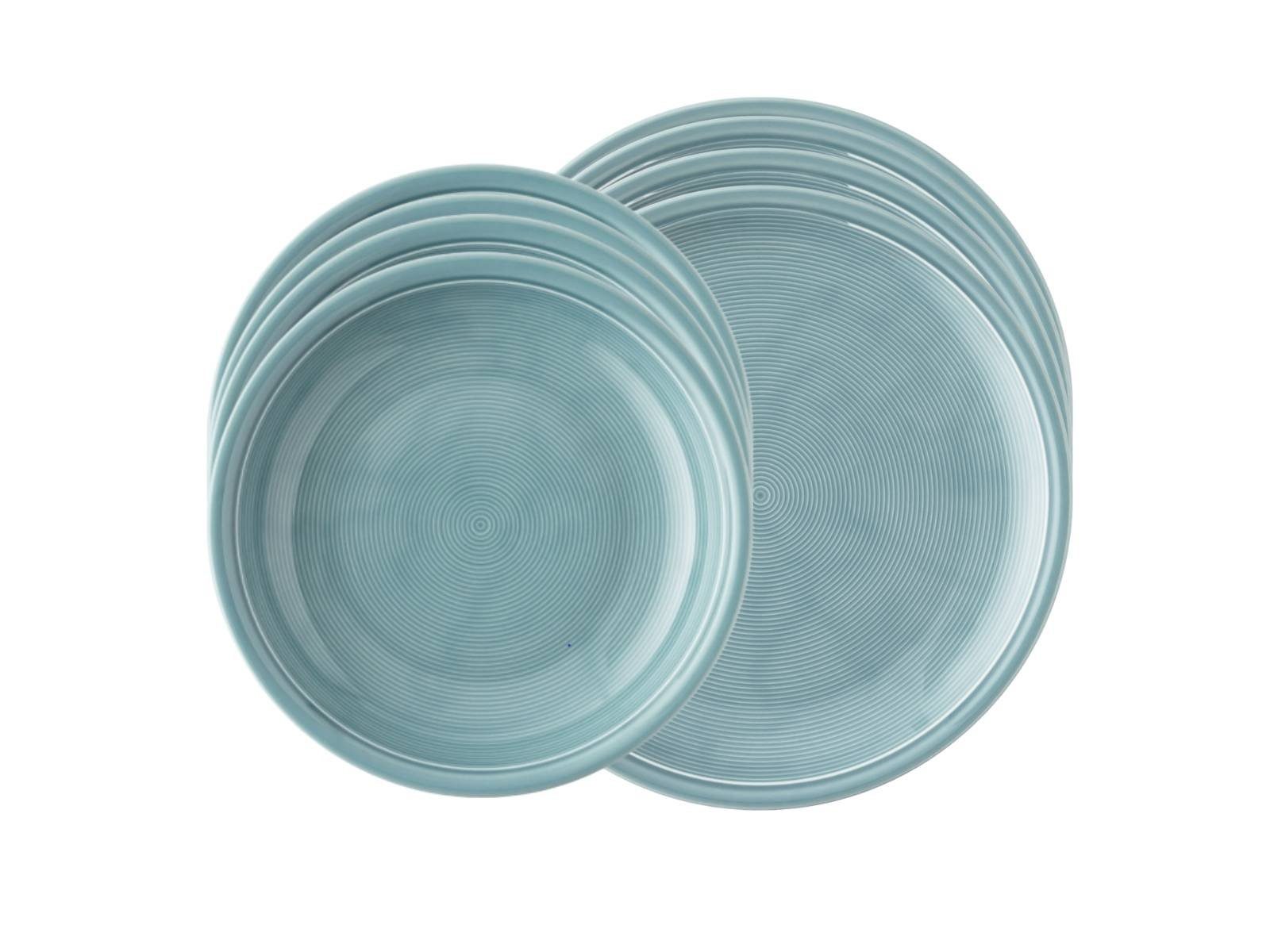 Thomas Porzellan Tafelservice Trend Colour Ice Blue Tafelset 8tlg, Porzellan