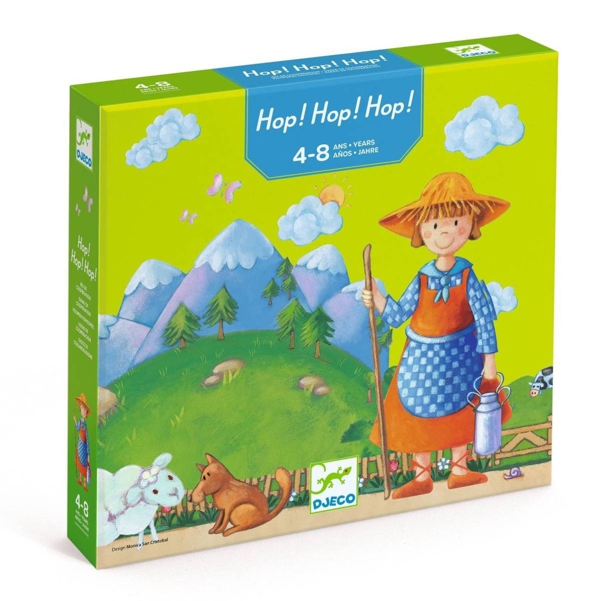 DJECO Spiel Hop Hop Hop Kooperationsspiel für gemeinsames Spielen, Hop Hop Hop