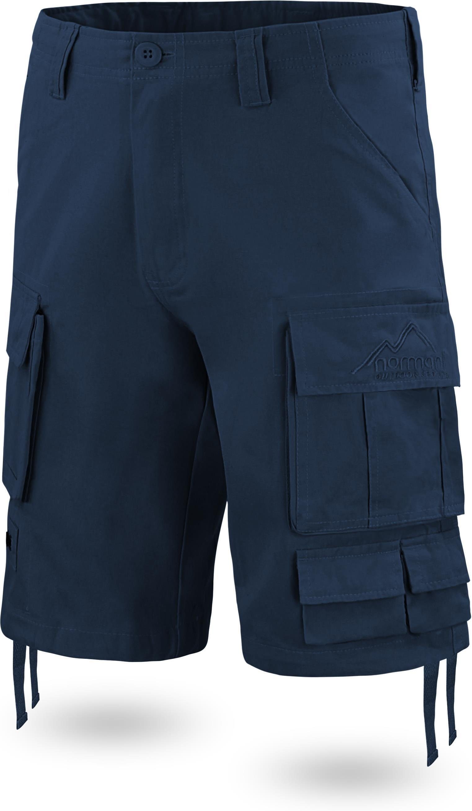 normani Bermudas aus Atacama Navy Vintage Sommershorts Shorts Bio-Baumwolle kurze Cargoshorts 100% Herren Shorts