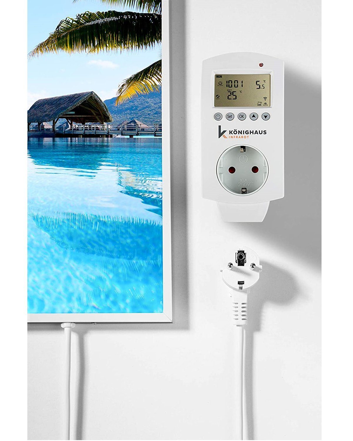 Bora Insel Bora Smart Smart, Bild-Serie Home Strahlungswärme, 1000W Germany, Infrarotheizung Könighaus in angenehme Made