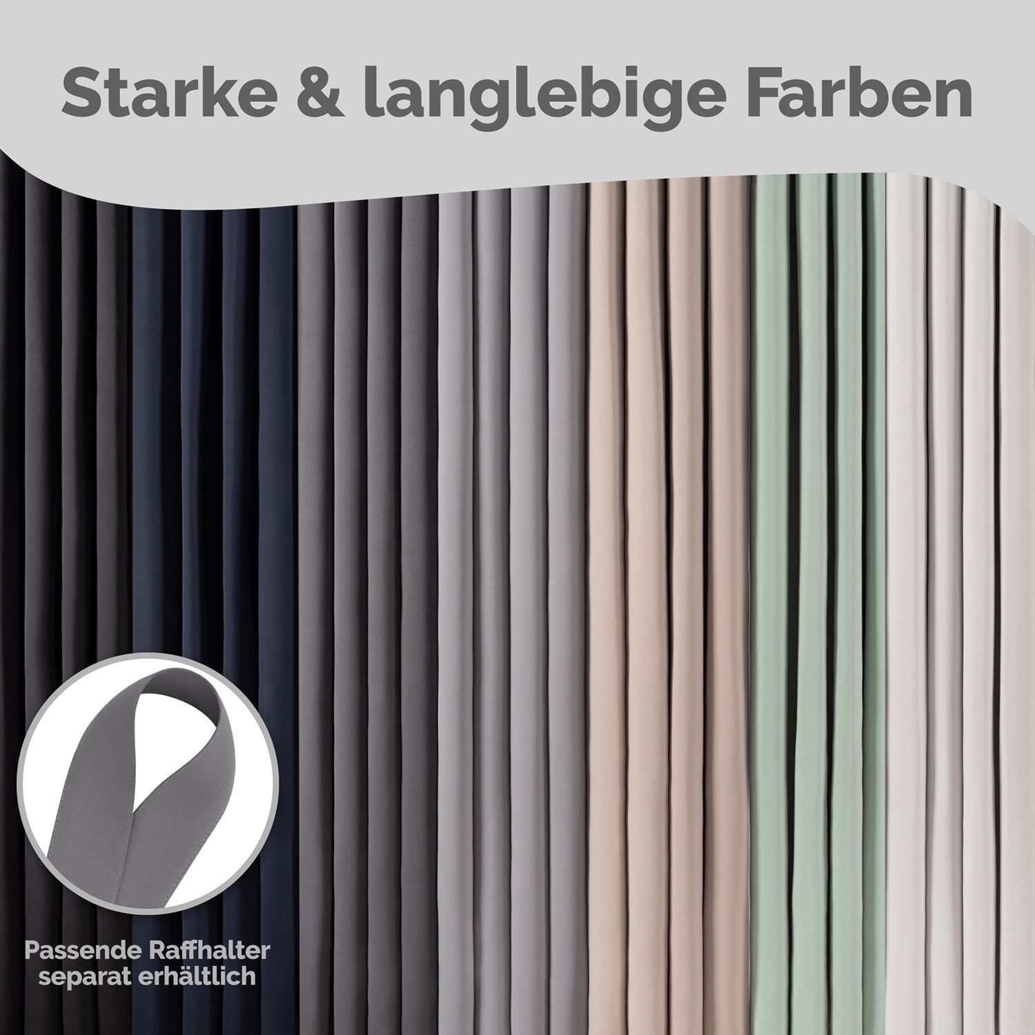 Blumtal Verdunkelungsvorhang 2er-Set Gardinen Wärmeisolierend Blickdicht (2 St), Ösen, verdunkelnd, mit Ösen – Bild 4 von 5