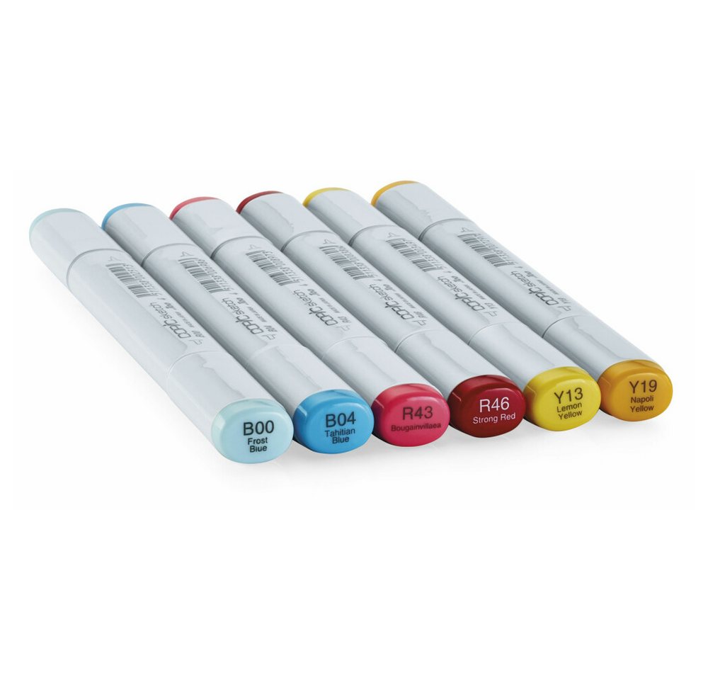 Thumbnail - COPIC Marker Sketch Marker Set - Grundfarben - 6 Stück, (1-tlg)