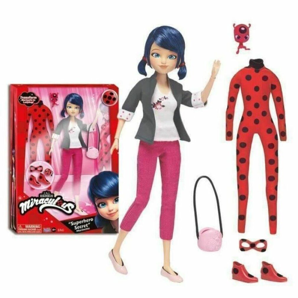 Vedes Babypuppe Bandai Miraculous Puppe mit Bekleidung,ca. 26cm