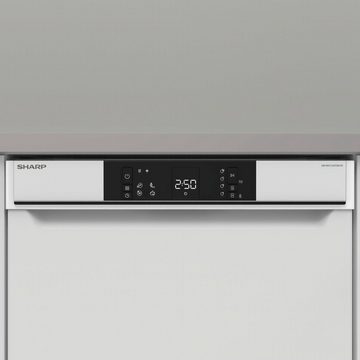 Sharp Unterbaugeschirrspüler, QW-NA1CU47DW-DE, 13 Maßgedecke