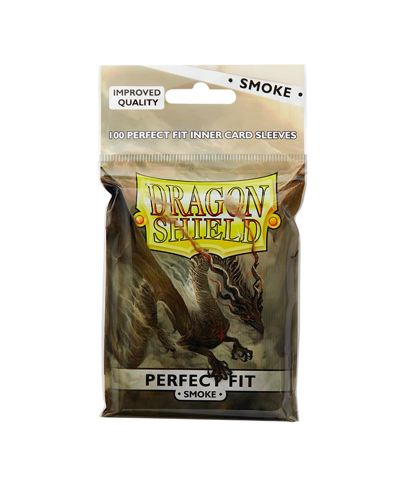 Arcane Tinmen Sammelkarte 100 Dragon Shield Standard Perfect Fit Sleeves Smoke/Clear (63x88mm)