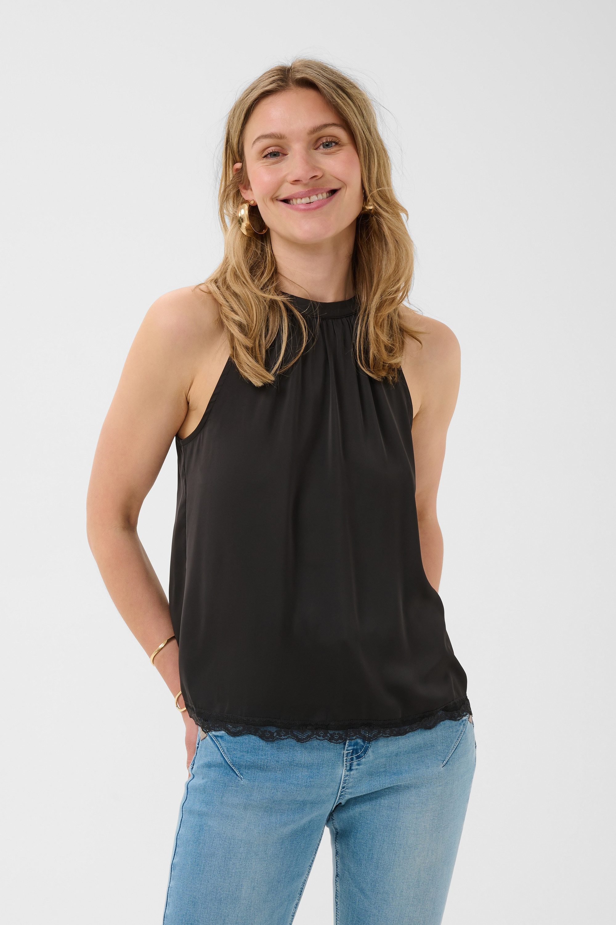 Blusentop Ärmellose Bluse CRAlmina