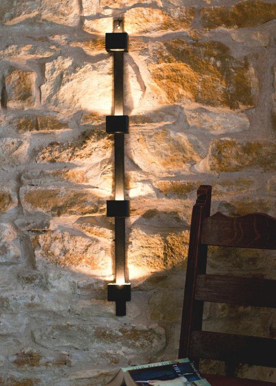 DanDiBo Teelichthalter »Wandteelichthalter aus Metall Schwarz Wand Four  Wandkerzenhalter 92 cm Teelichthalter Kerzenhalter«