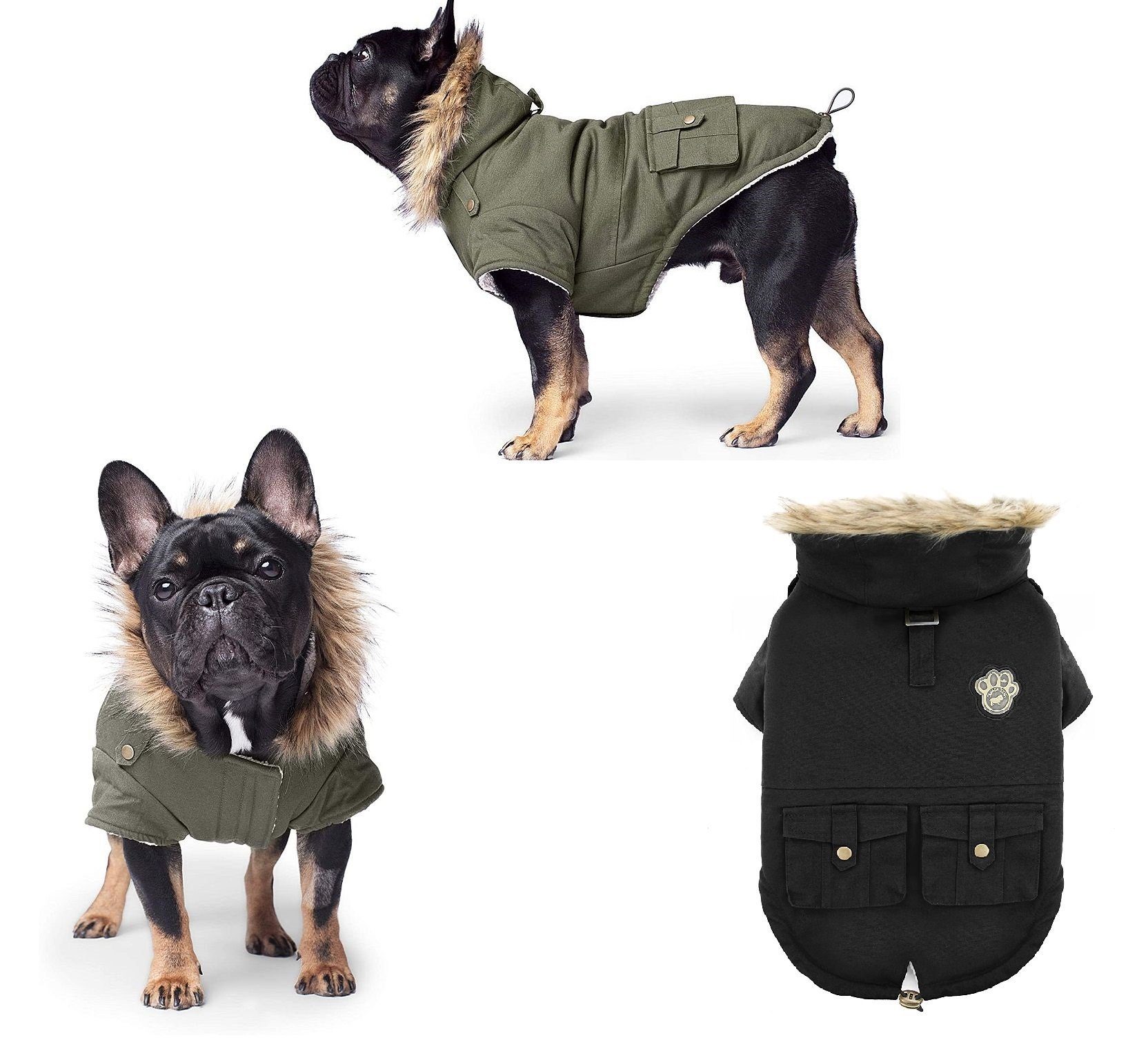 Canada Pooch Hundemantel Canada Pooch Hundemantel Alaskan Army Parka Winterparka Hunde Schwarz