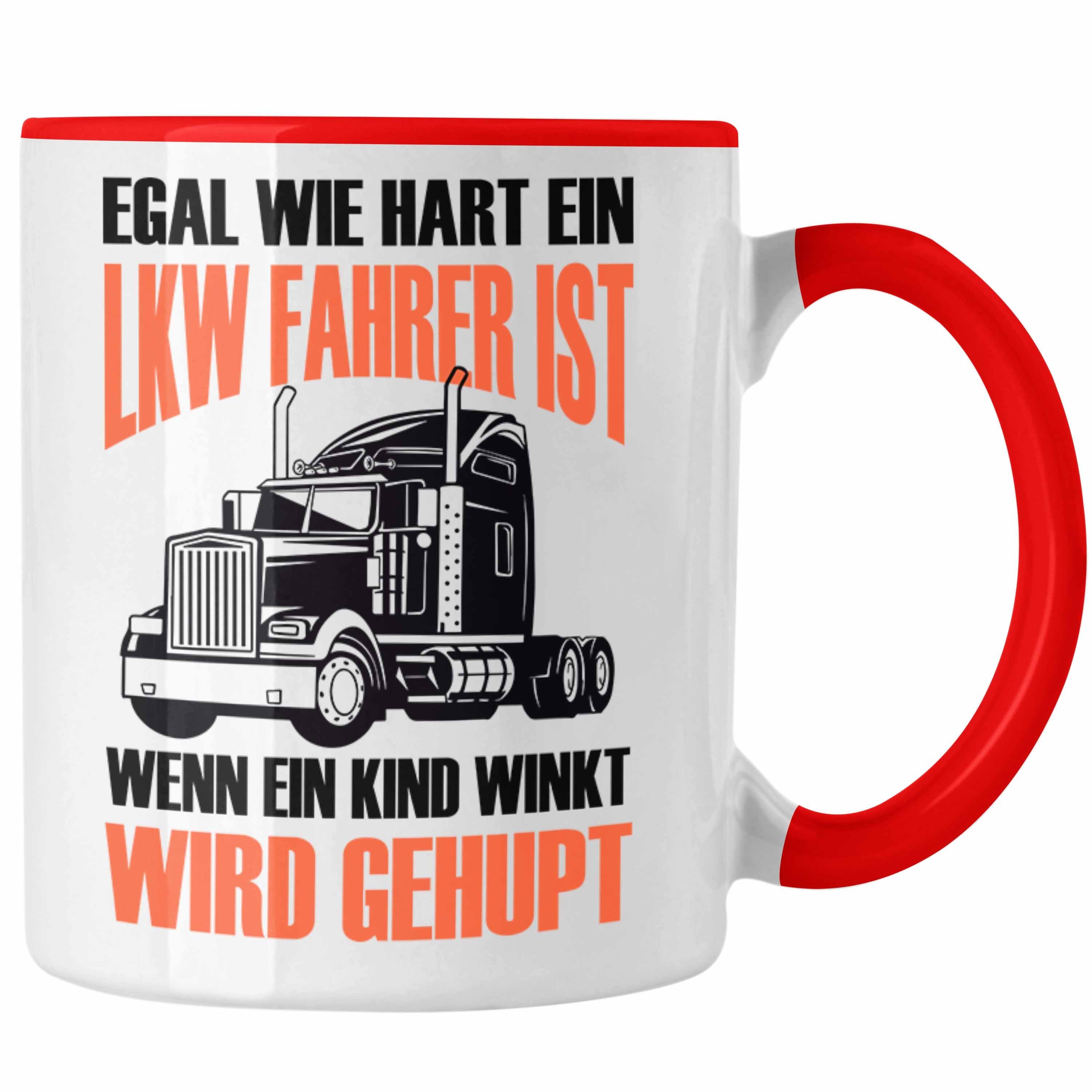 Trendation für Wenn LKW-Fahrer Geschenk WI Kind Tasse Tasse Rot Lustige Truckliebhaber Ein