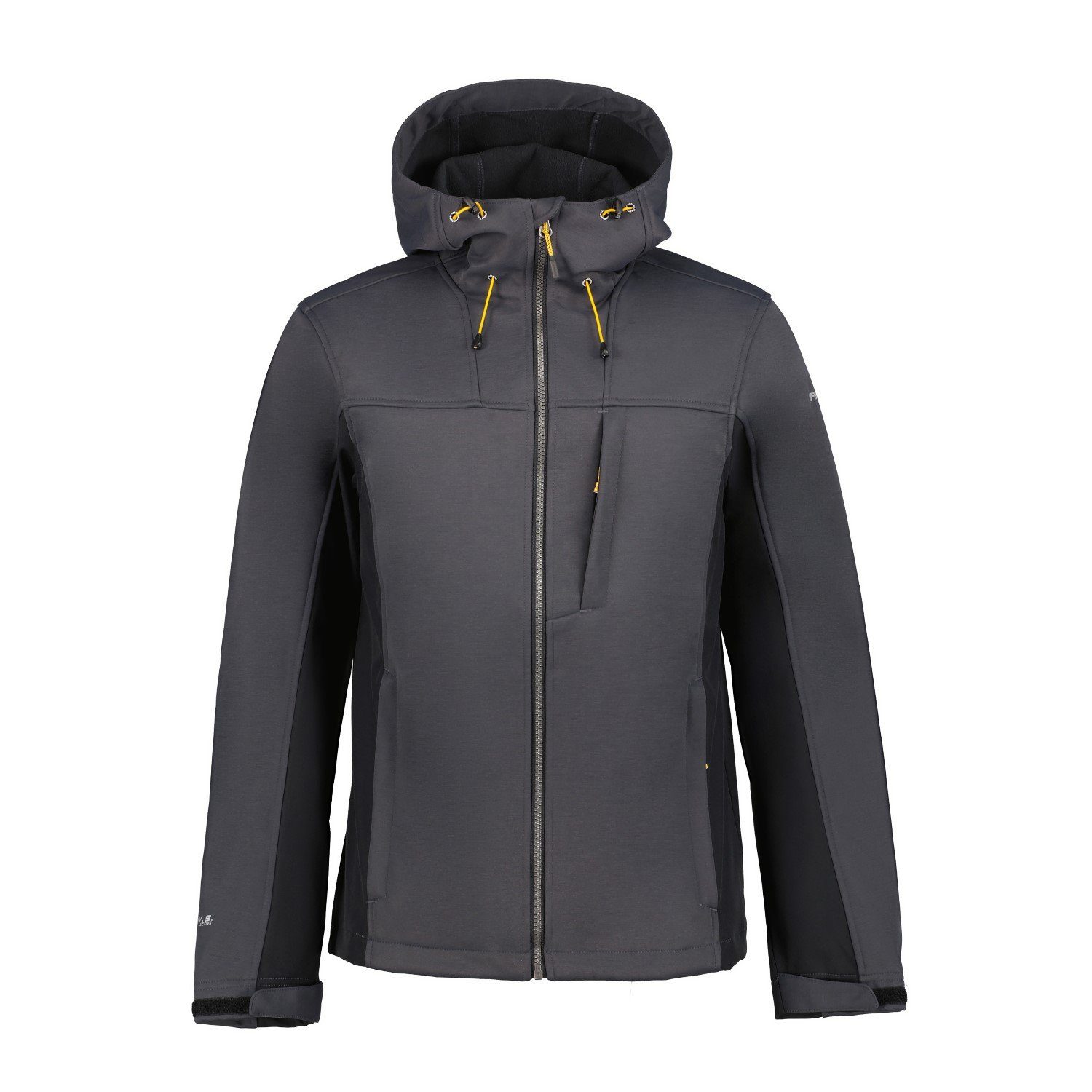 Bazine mit für Icepeak Kapuze Herren Grau Funktionsjacke Icepeak Softshelljacke