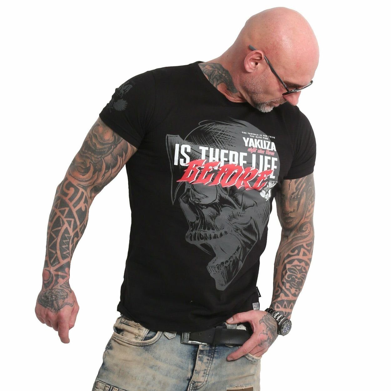 YAKUZA Print-Shirt Life Before günstig online kaufen