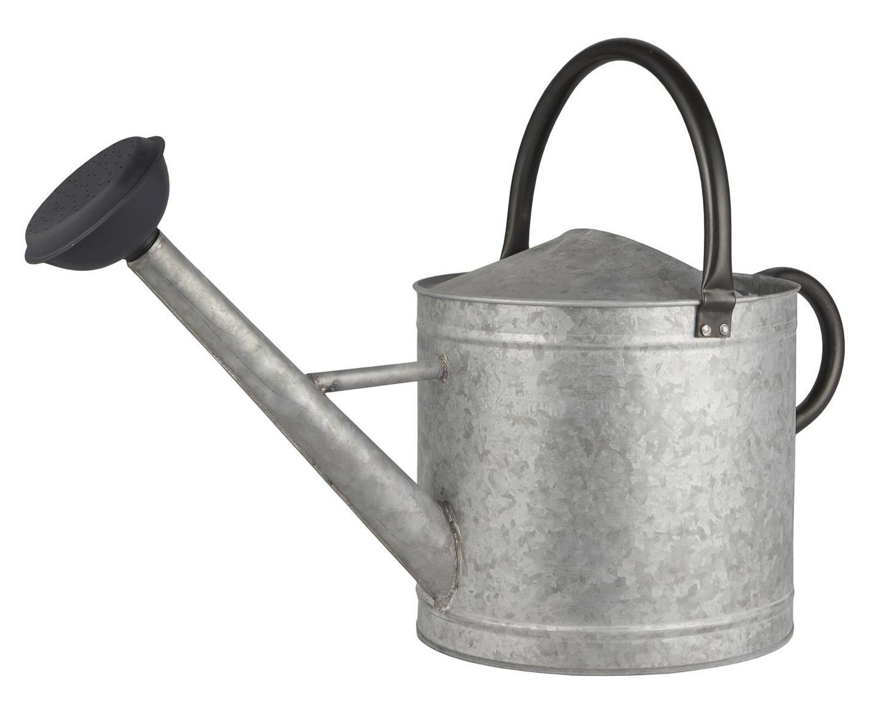 Ib Laursen Gießkanne Ib Laursen - Gießkanne Garten 9 Liter Metall Grau Schwarz Retro