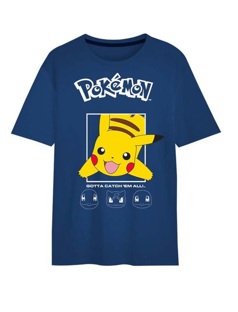 POKÉMON Kurzarmshirt Pokemon Pikachu T-Shirt Jungen Kinder Shirt Kurzarm (1-tlg)