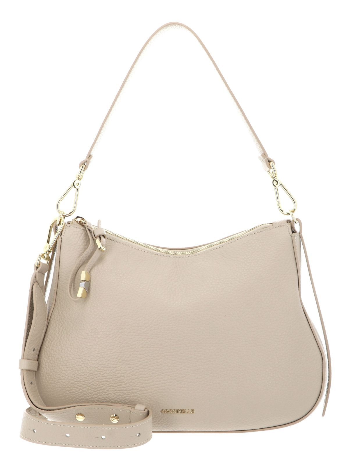 COCCINELLE Schultertasche Handbag Grained Leather, aus echtem Rindsleder