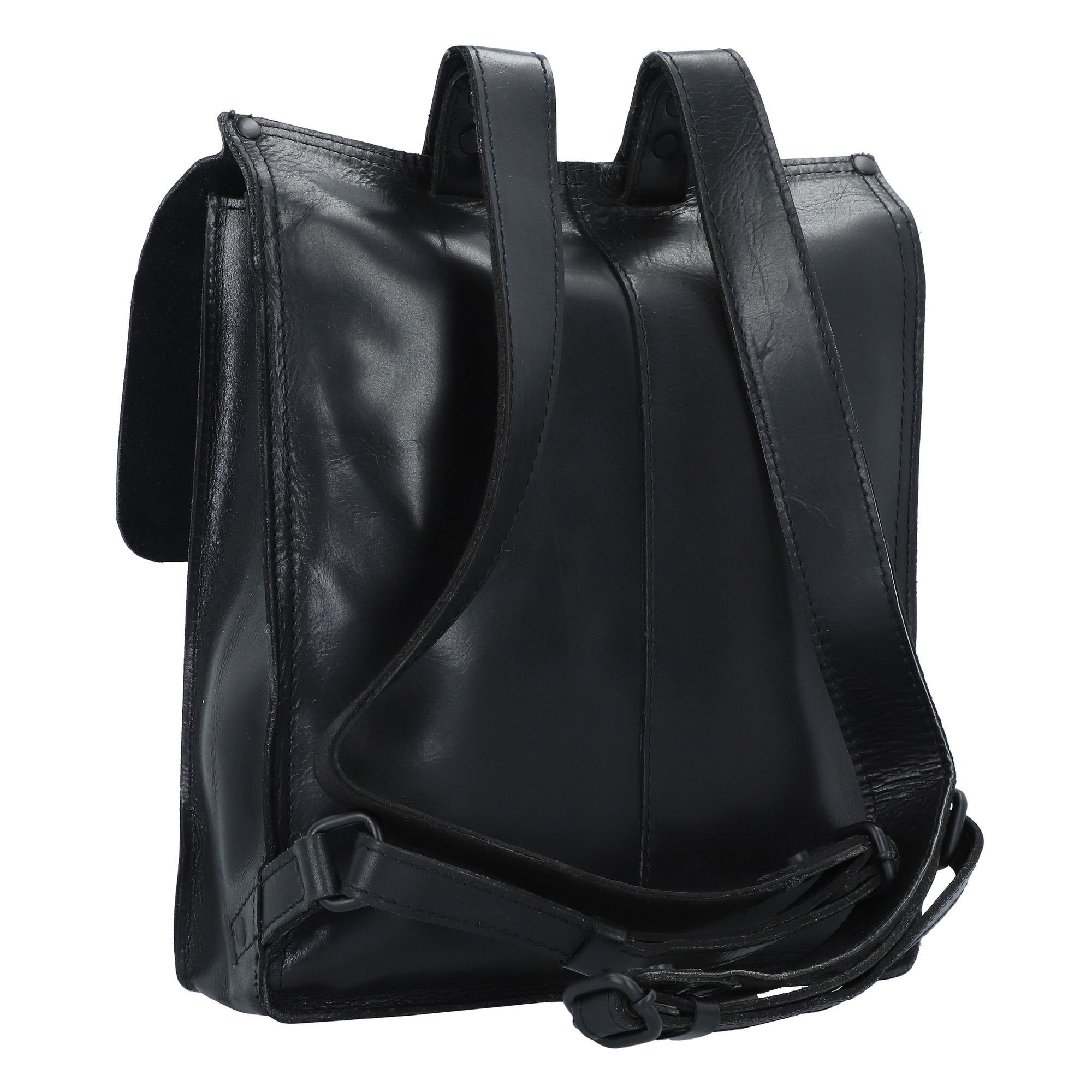 schwarz Leder Aberdeen, Cityrucksack Harold's