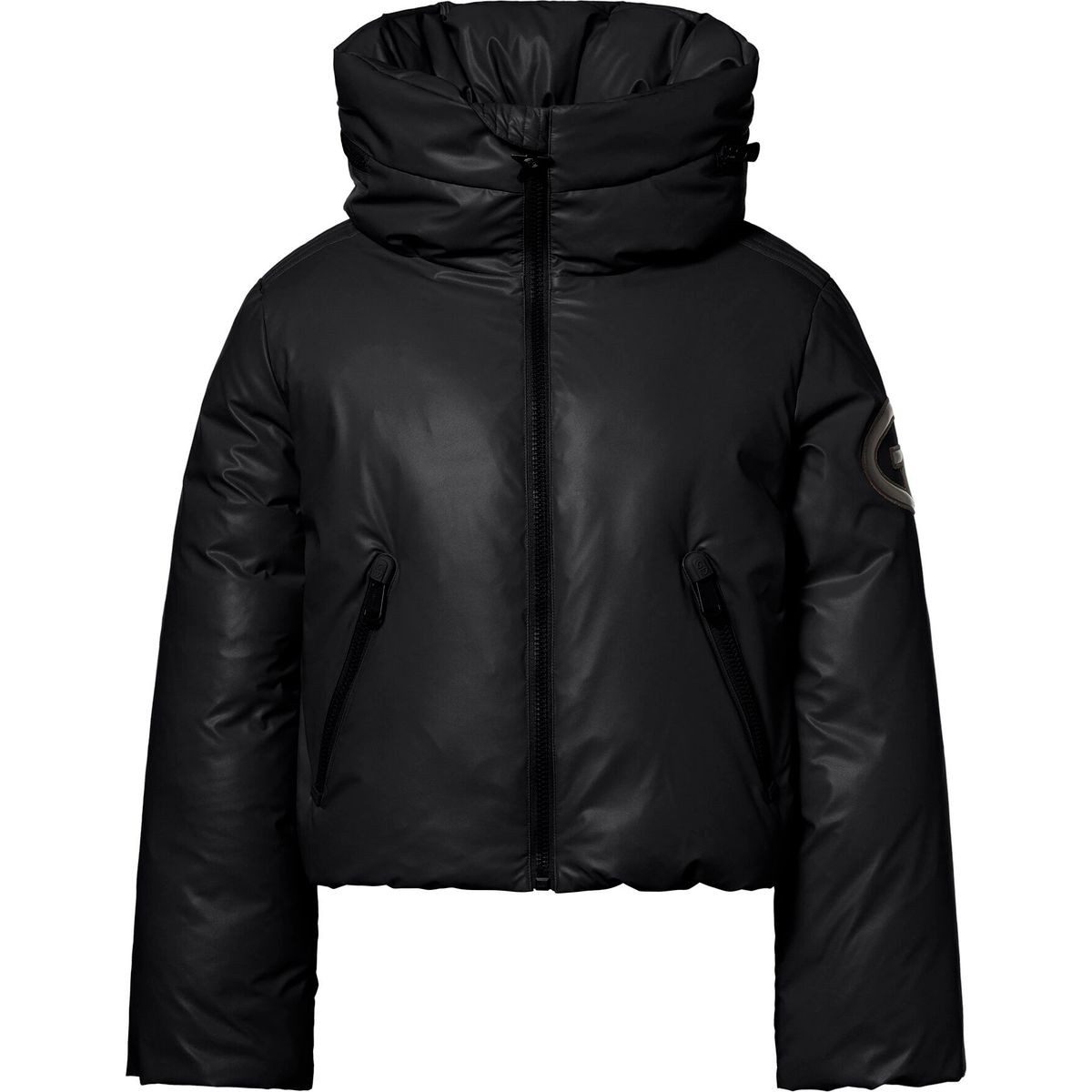 Goldbergh Skijacke Nero Ski Jacket Luxuriöse Skijacke mit Pailletten, winddichtem Design und recyceltem
