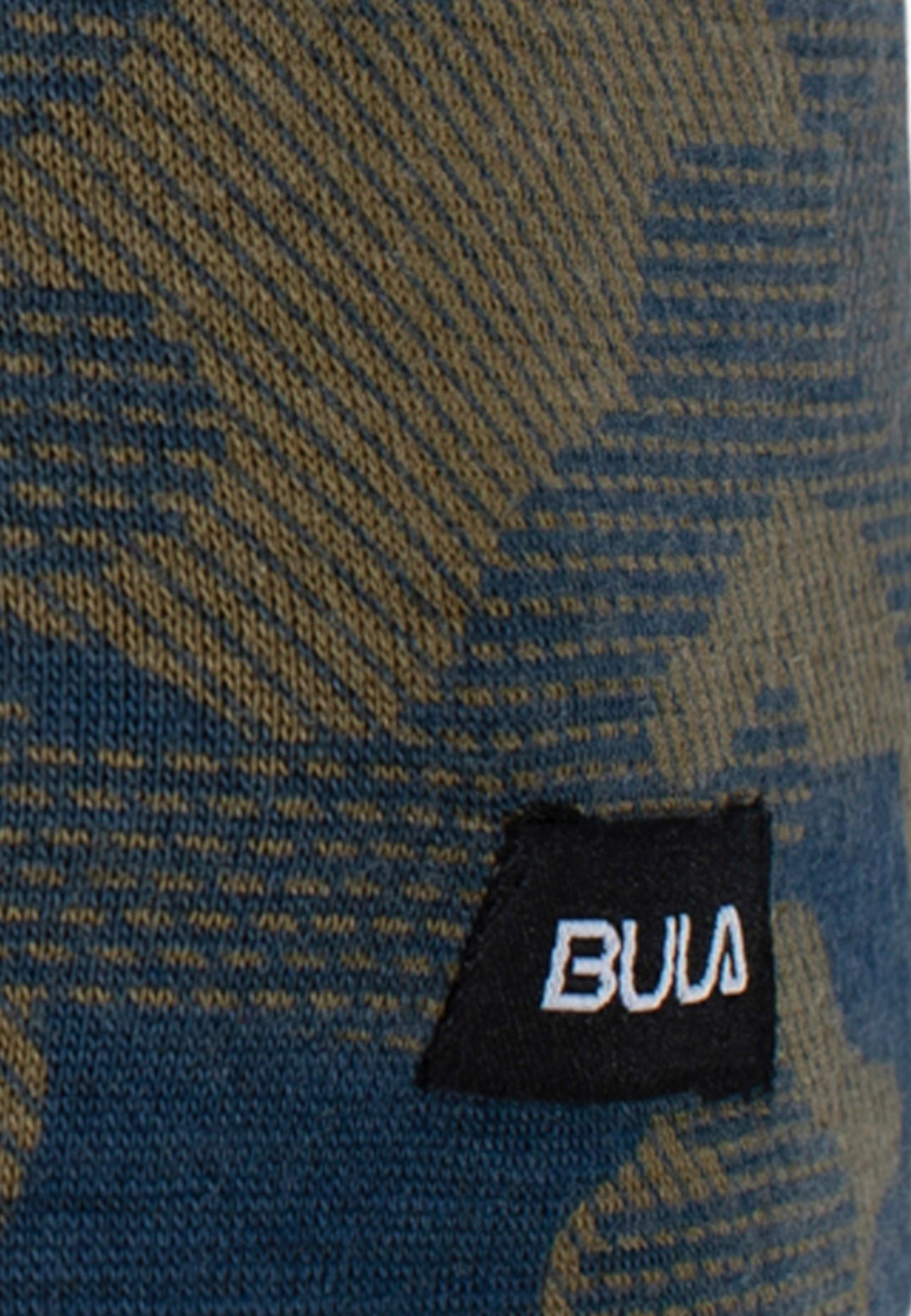 Aus Wolle hergestellt Design, BULA einem hochwertig Beanie Materialmix sportlichen im mit