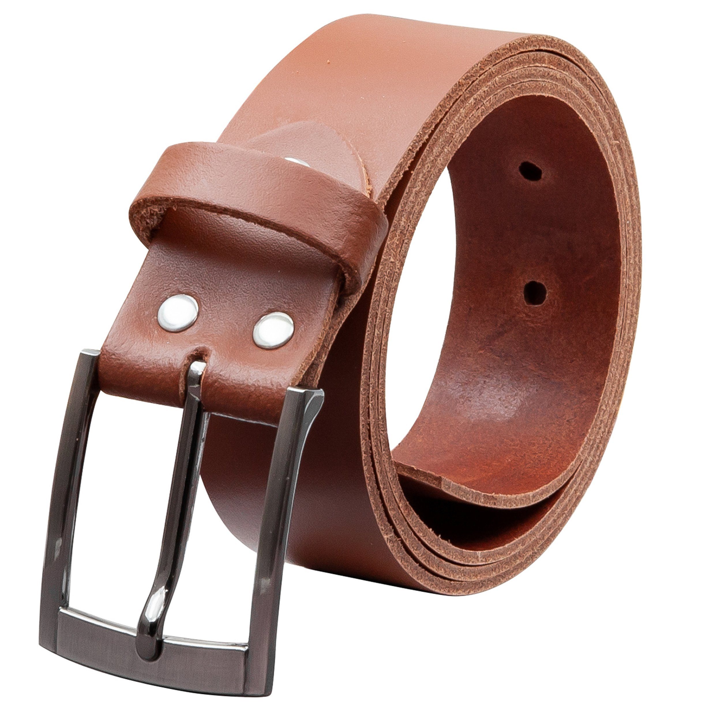 COLOGNEBELT Ledergürtel OM418-SL-Hellbraun MADE IN GERMANY, Hellbraun, Kürz günstig online kaufen