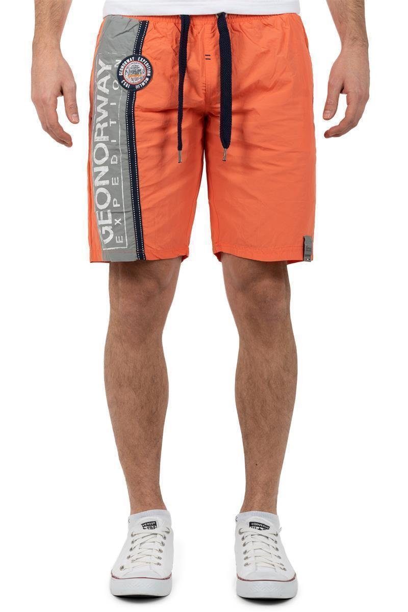 Geo Norway Badehose Herren Badehose baqweenishi Men Fluo Coral S mit besonderem Look