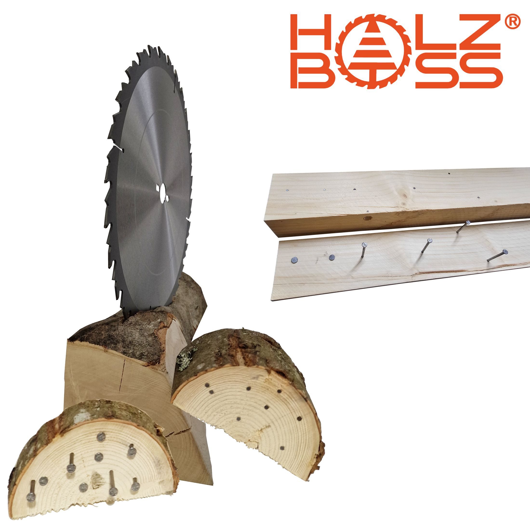 Holzboss® Sägeblatt NEUHEIT " Nagelfest mit Spanabweiser " HM-Sägeblatt FF-S 400x30mmØ – Bild 3 von 5