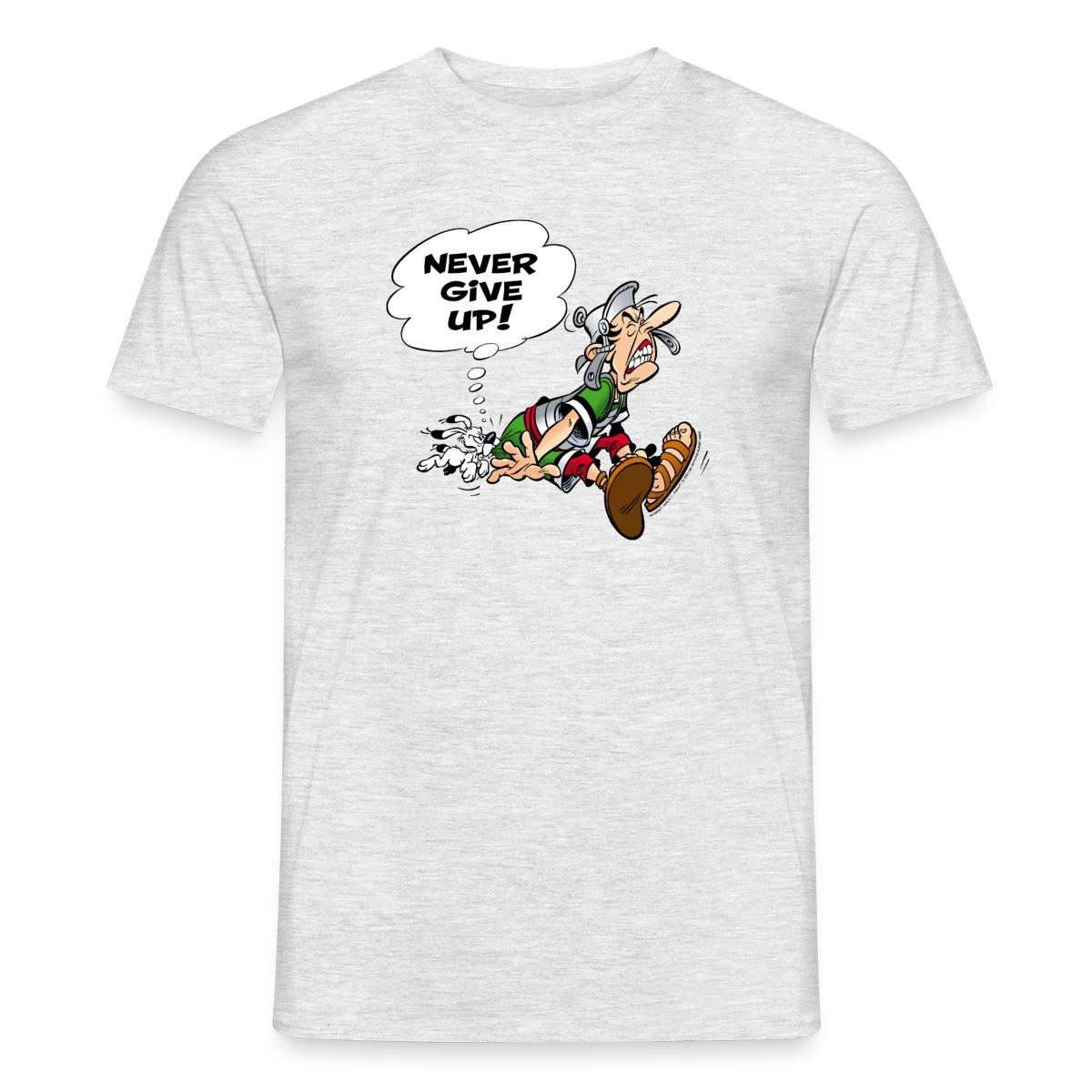Spreadshirt T-Shirt Asterix & Obelix Gib Niemals Auf Spruch Männer T-Shirt (1-tlg)