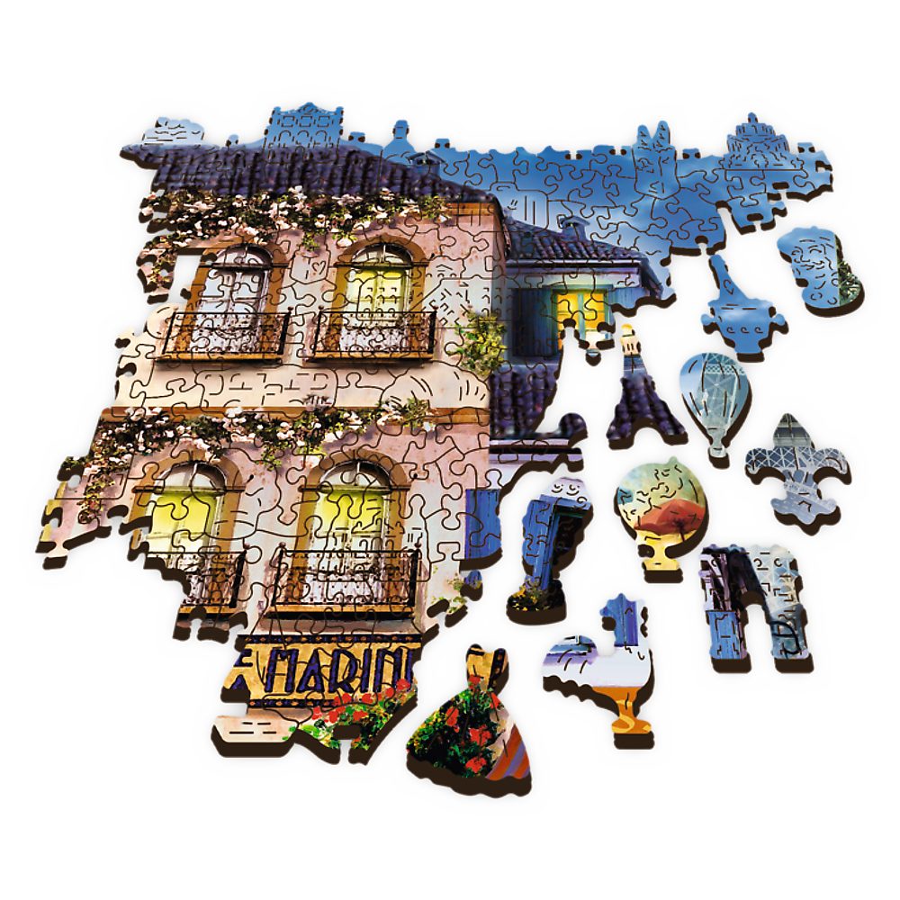 Trefl Puzzle Französische Straße 1000 Teile Holzpuzzle, 1000 Puzzleteile, Made in Europe