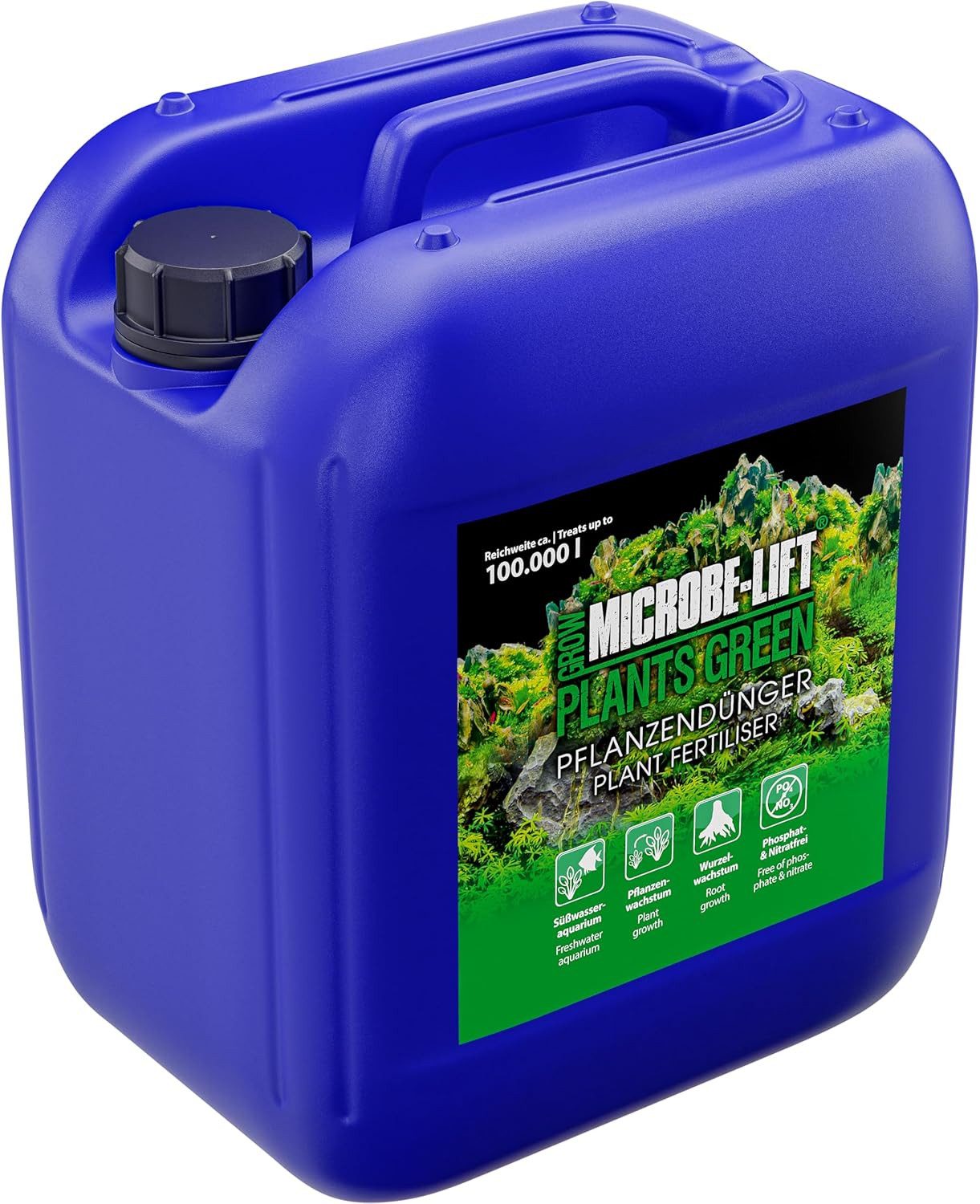 Aquarien-Substrat Microbe-Lift 5l Plants Green - flüssiger Volldünger für Pflanzen