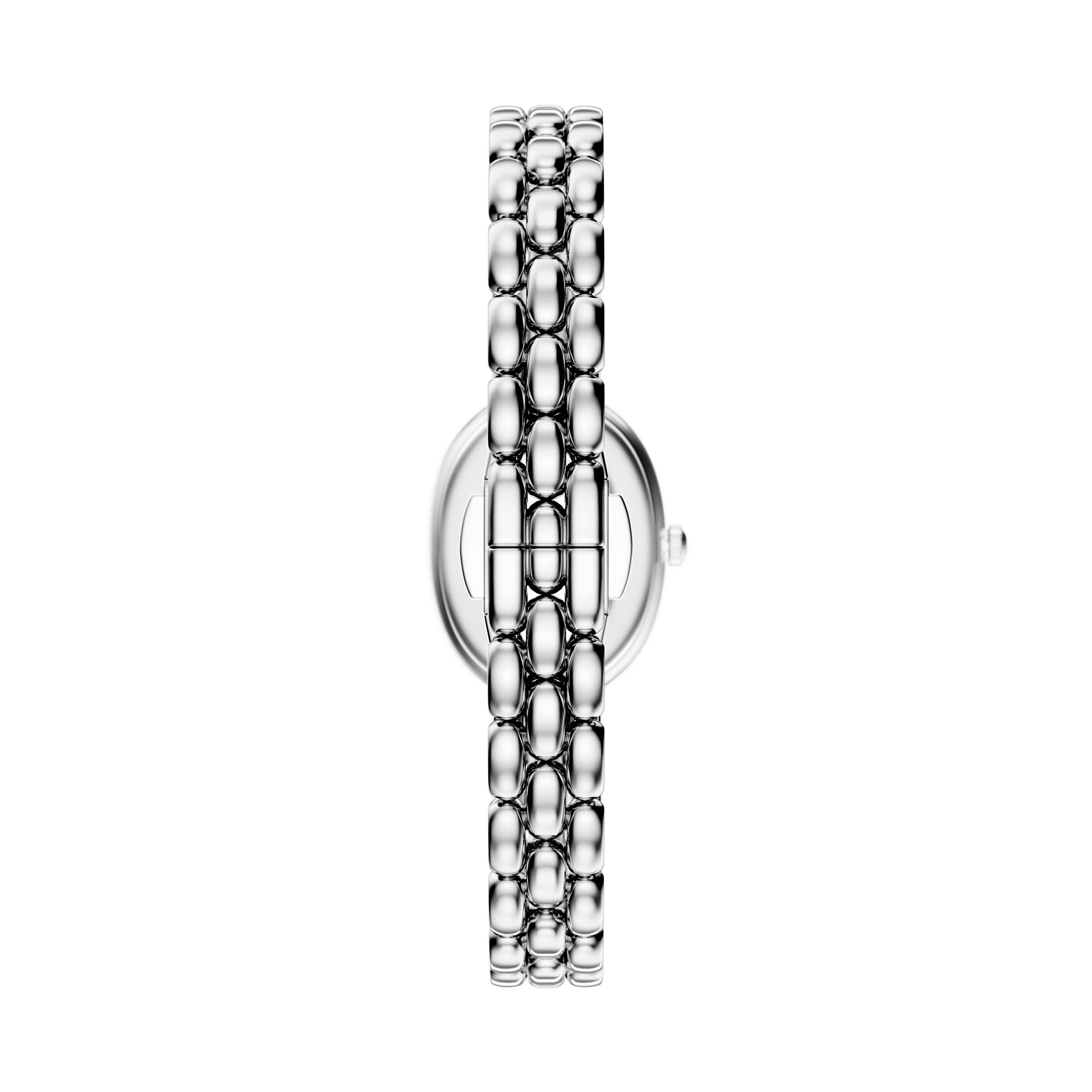 Emporio Armani Quarzuhr SINFONIA AR11776, Armbanduhr, Damenuhr, Edelstahlarmband, analog