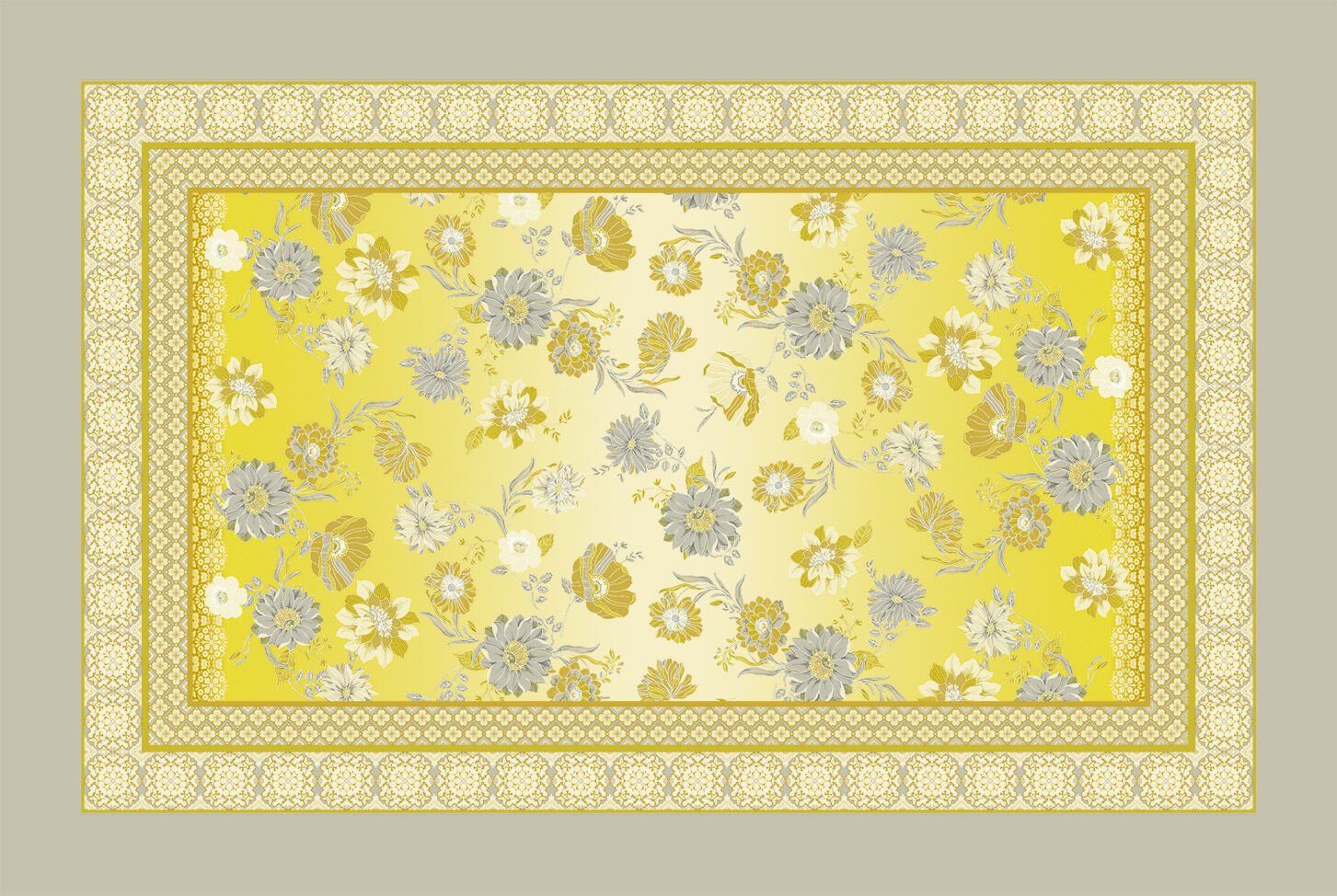 Bassetti Tischdecke POSILLIPO, aus Twill mit Blumenmuster